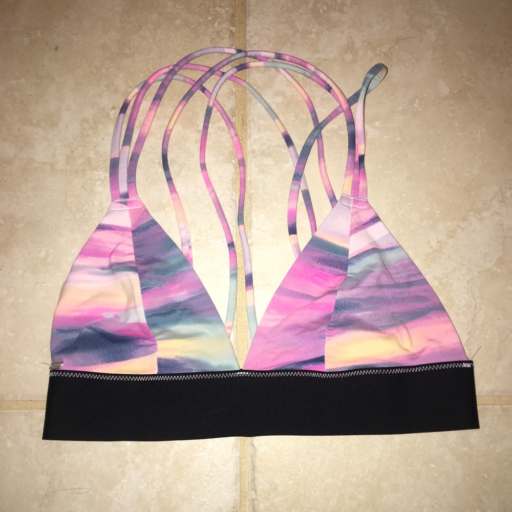 PINK racer back bikini top